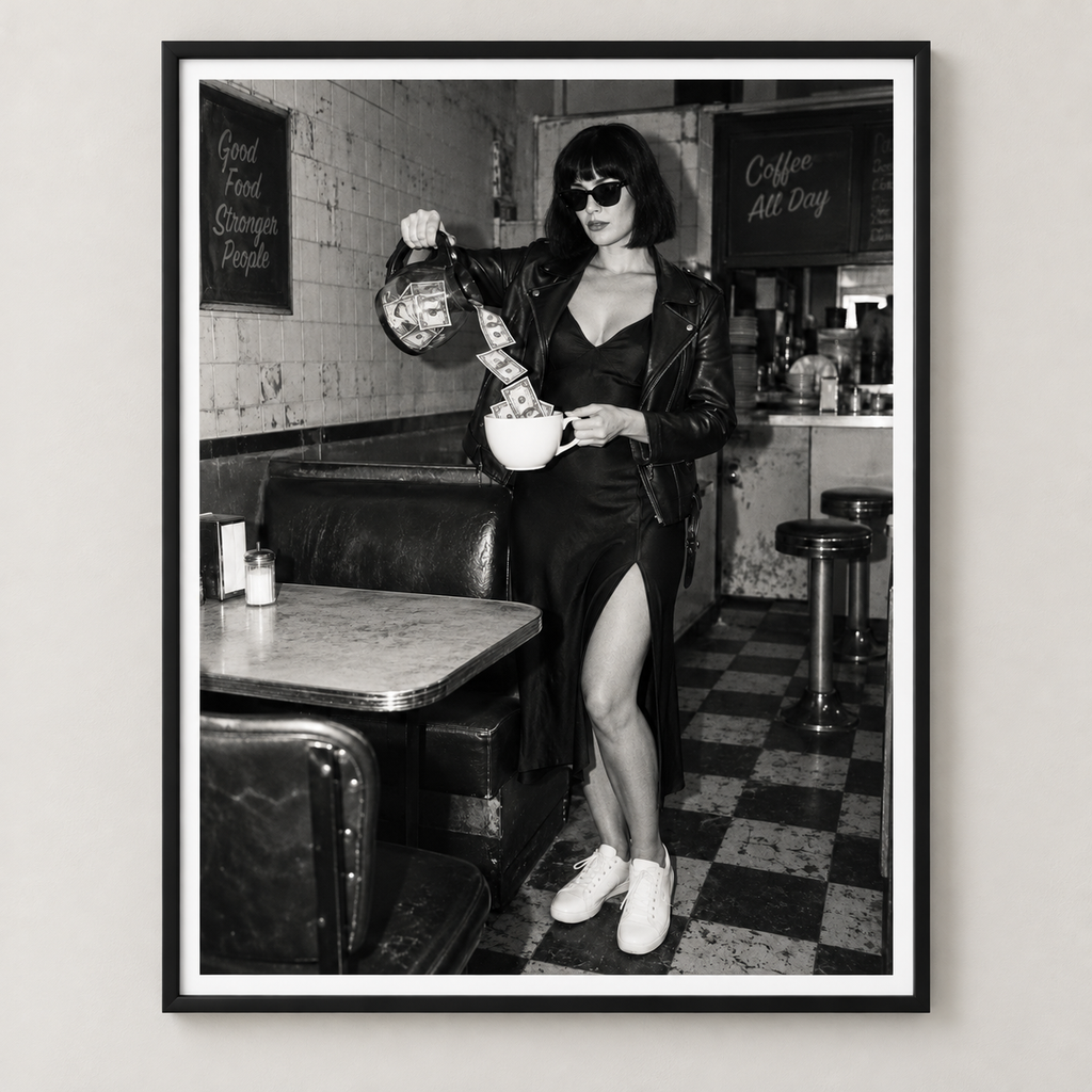 Dirty Money A — Sienna Ricci — framed artwork
