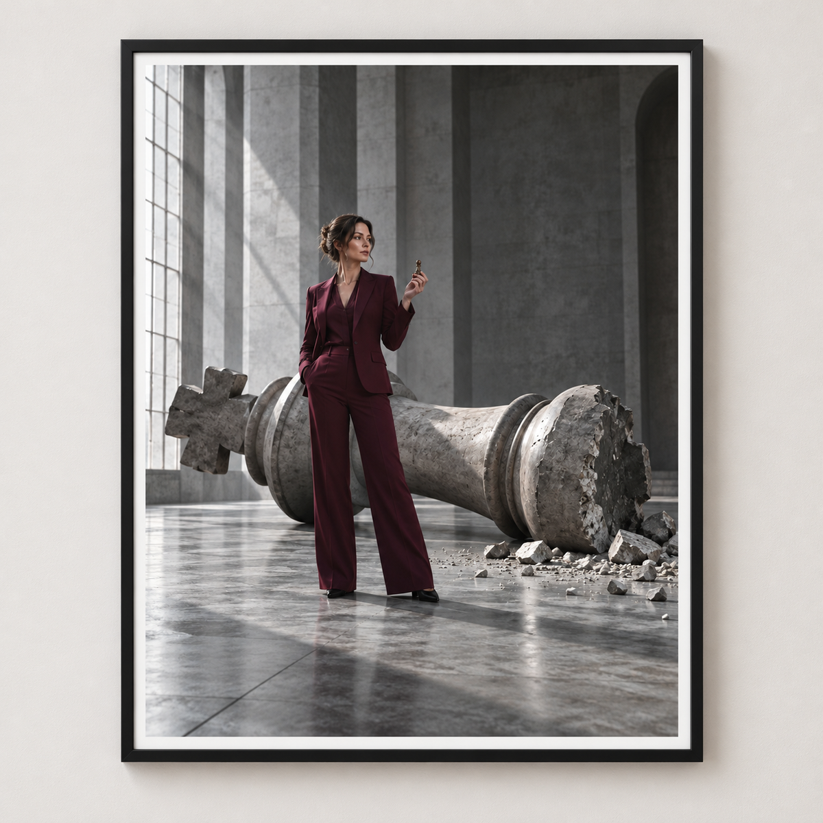 Power Games B — Sienna Ricci — framed artwork